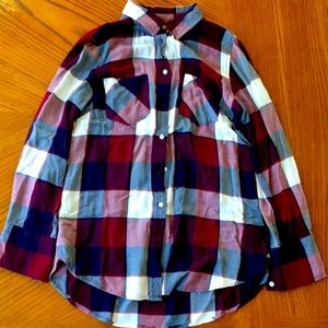Merona plaid button up shirt
